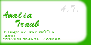 amalia traub business card